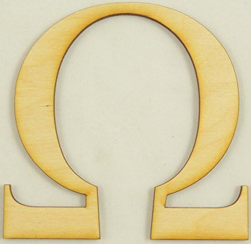 CMOmega Omega Greek Letter Size:8 Inch Thickness:1/4" Baltic Birch