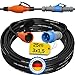Produktbild netbote24 CEE auf Schuko Adapter 25m Camping Stromkabel H07RN-F 3x1,5 Landstromkabel Wohnmobil Wohnwagen Kabel Camping Adapter 25 Meter Strom Verlängerungskabel CEE-Stecker Campingstecker