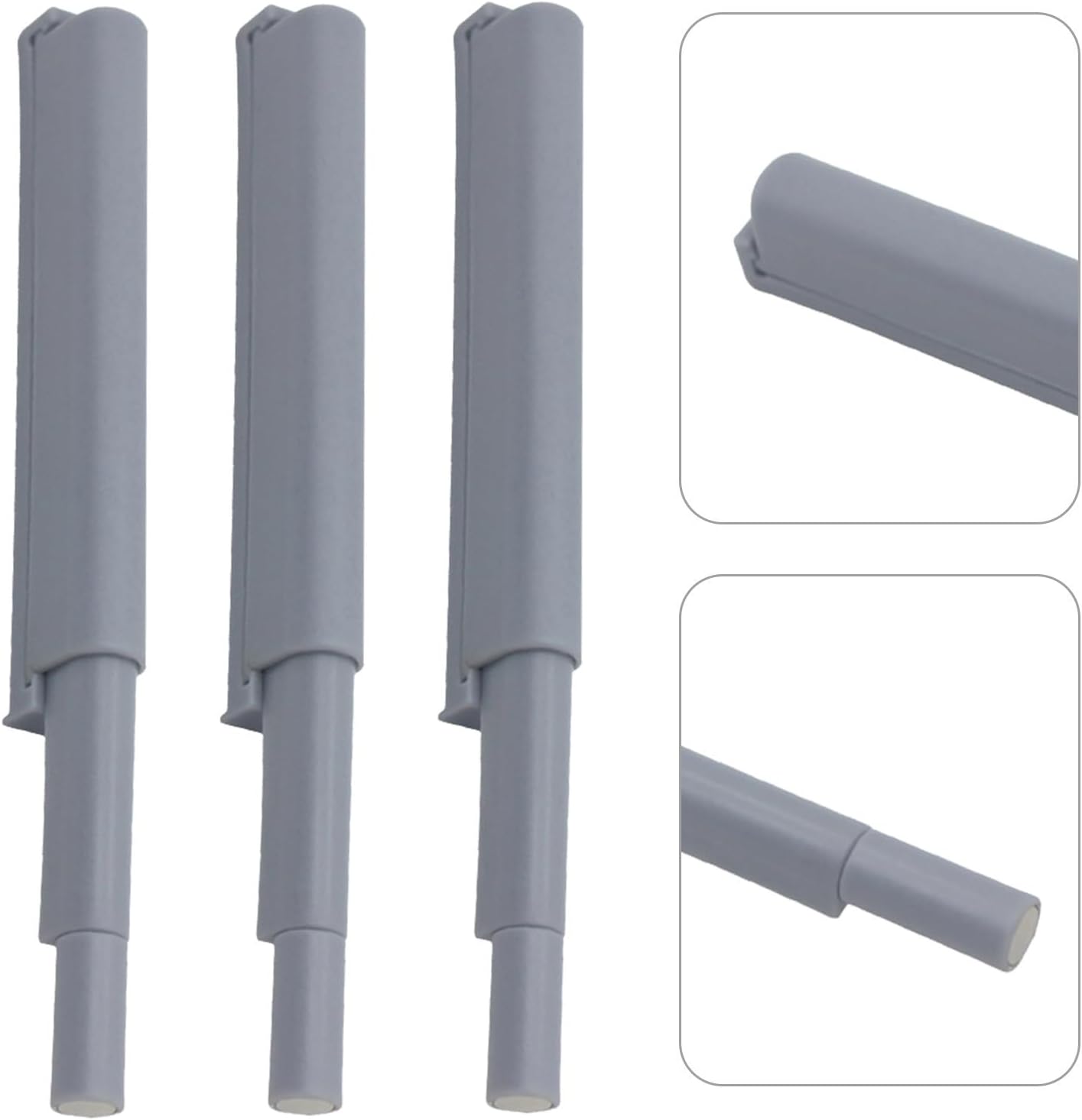 PRETYZOOM 5pcs Cabinet Door Damper with Magnet Abs Material Soft Closing Drawer Door Buffer for Home and School Use, Sleek Design Without Handle