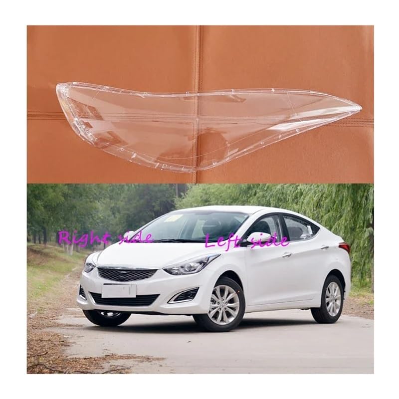 Coque phare voiture Elantra 2012-2016 avec lentille en verre