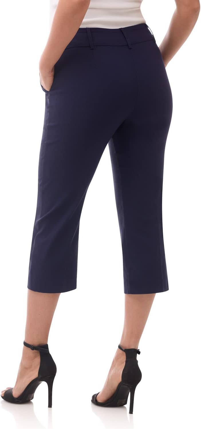 Rekucci Women's EcoCosy Comfort Classic Chic Cropped Capri Pant - Image 4