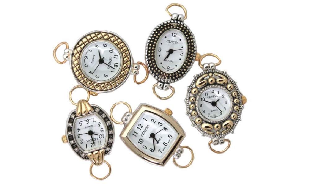 Amazon.com: Mix Geneva Elite Watch Faces for Beading (5 PCs  display picture 1