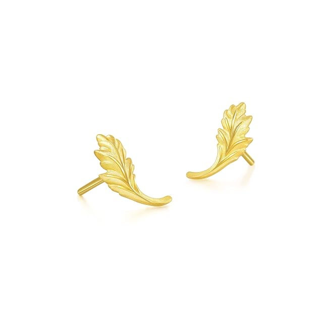 Chow Sang Sang CHOW SANG SANG 999 24K Gold V&A Acanthus Stud Earring for Women 93243E