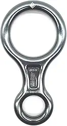 Freio oito (8) em alumínio Cinza USClimb 35KN com UIAA