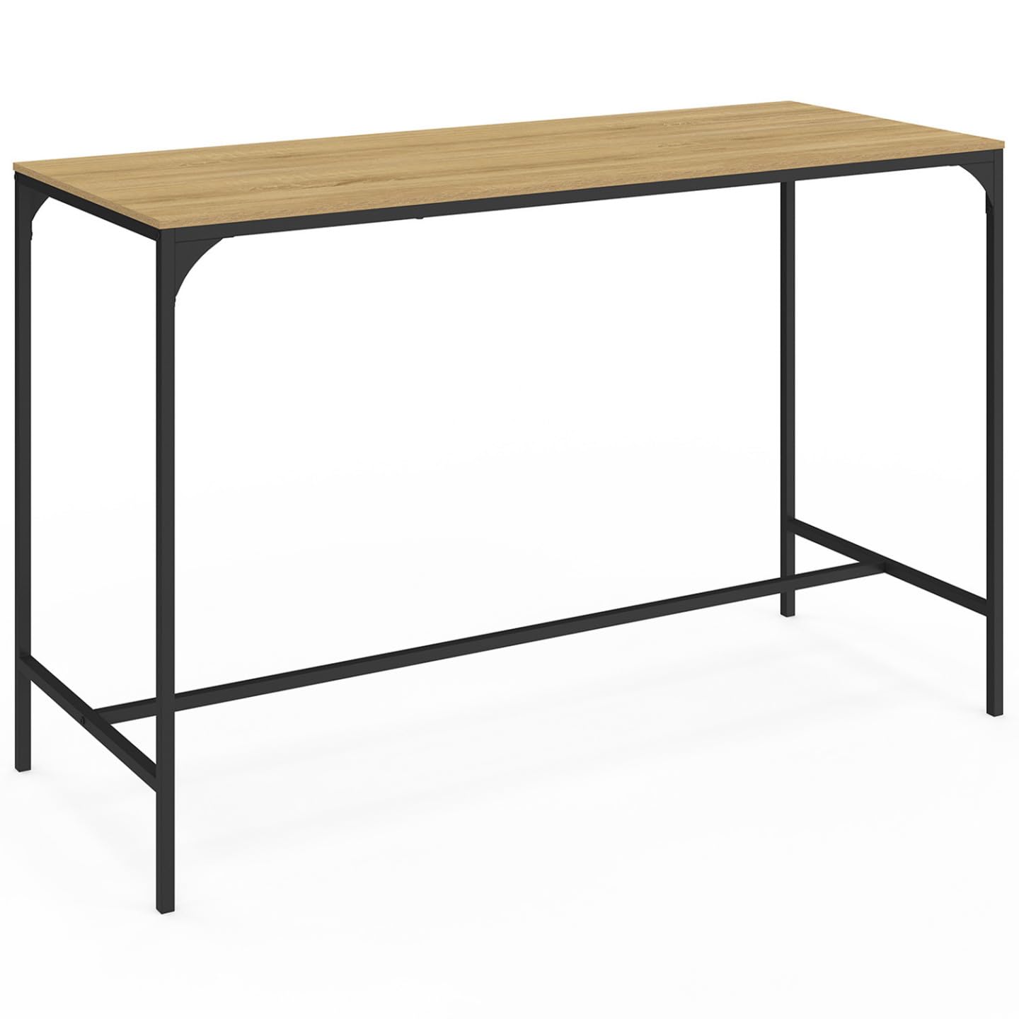 IDMarket - Set Bar-Hochtisch Detroit 150 cm und 6 Barstühle Industriedesign