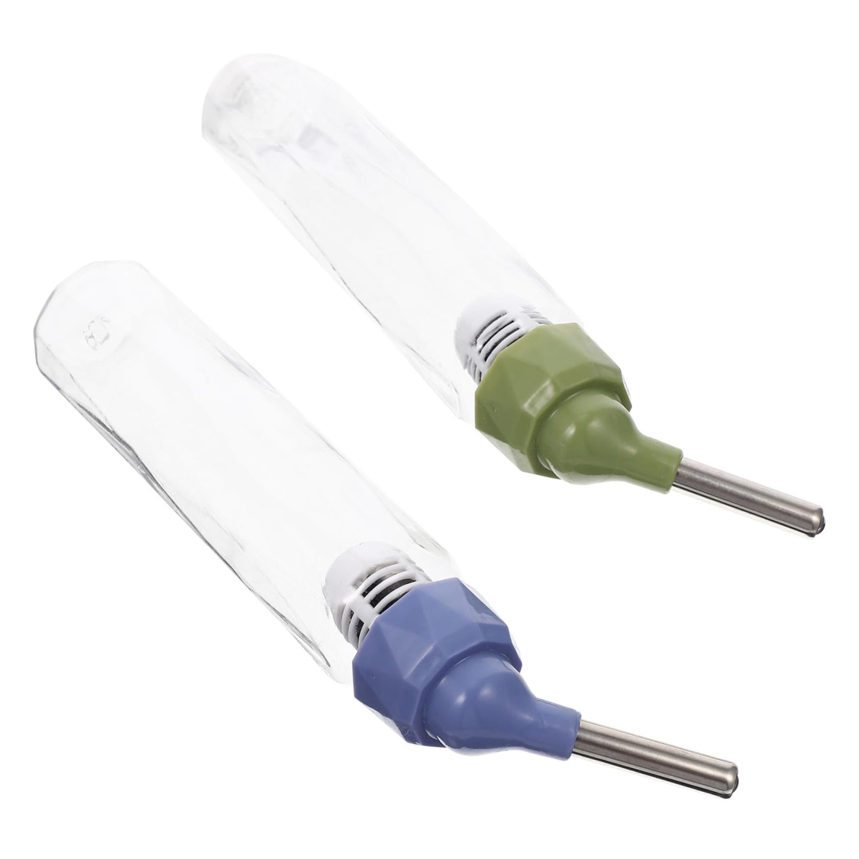minkissy 6 piezas fuente de agua de gravedad para hámster, dispensador de agua para jaula de conejo, botellas de agua pequeñas para mascotas, dispensador de agua pequeño, alimentador de conejo,