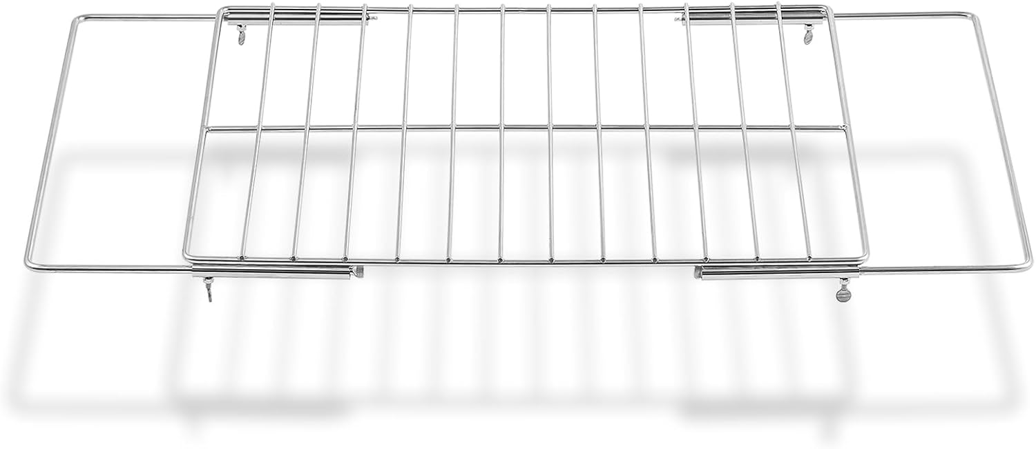 304 Stainless Steel Universal Adjustable Oven Rack Stove Replacement Parts for GE LG Frigidaire Kenmore Samsung Maytag Whirlpool Electrolux Oven Shelf Extendable 17.3-25.6 In Range Wire Racks 1 Pcs