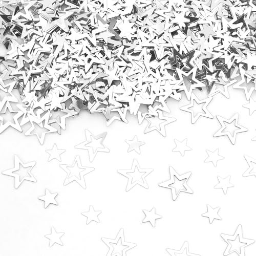 Confettis de Noël argentés, étoiles pailletées, décoration de table de Noël, étoiles à paillettes, décoration de table, anniversaire, mariage, Nouvel An