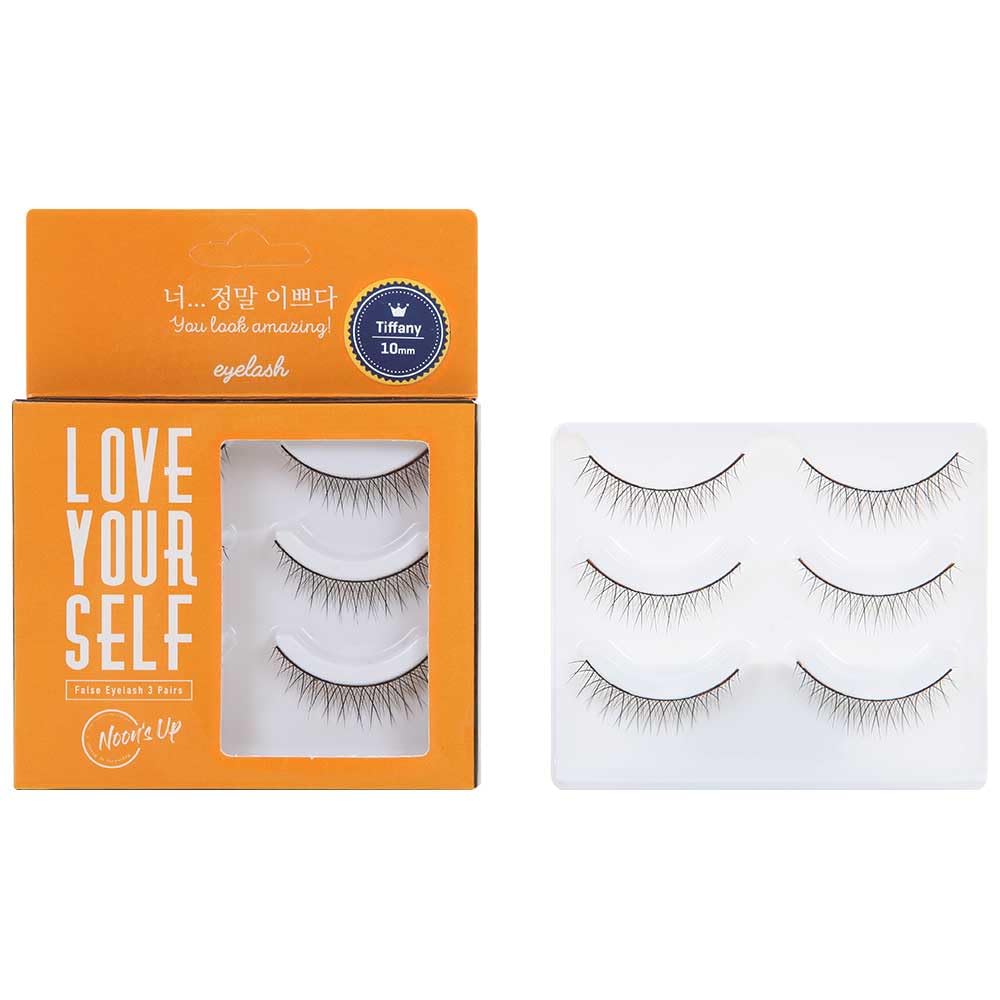 [NOON’S UP LOVE YOURSELF False Eyelash 3 Pairs] – Eyelash, Fake Eyelash, Eye Lashes, Eyebrow growth, Dramatic Lashes, Lashes with Glue (TIFFANY)