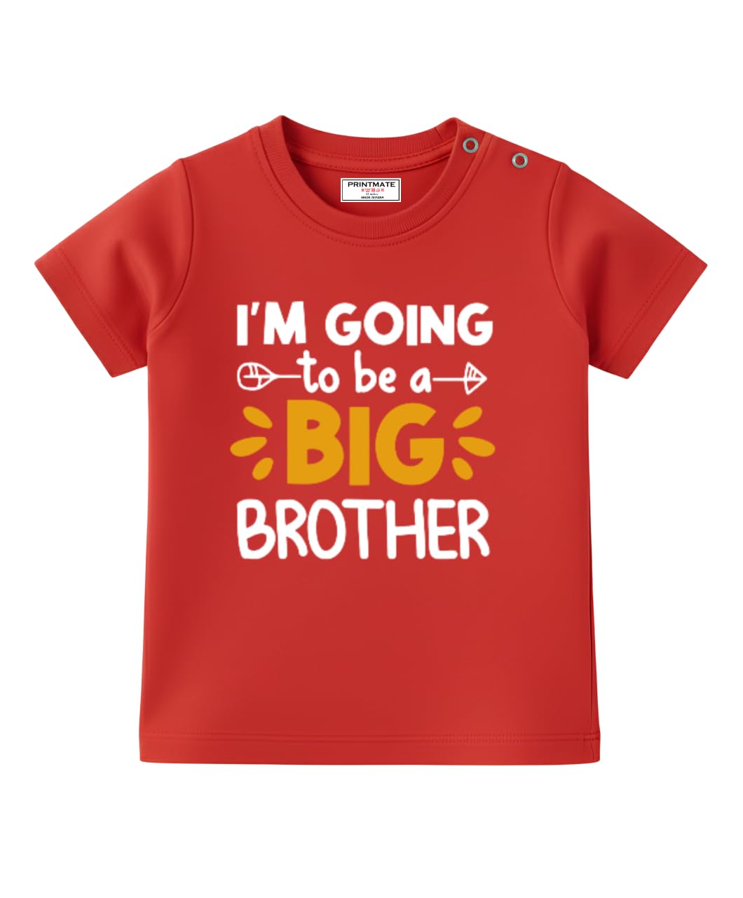 I’m Going to Be a Big Brother Printed Pure Cotton Soft Fabric Unisex Tshirt for Kids B7-image-29