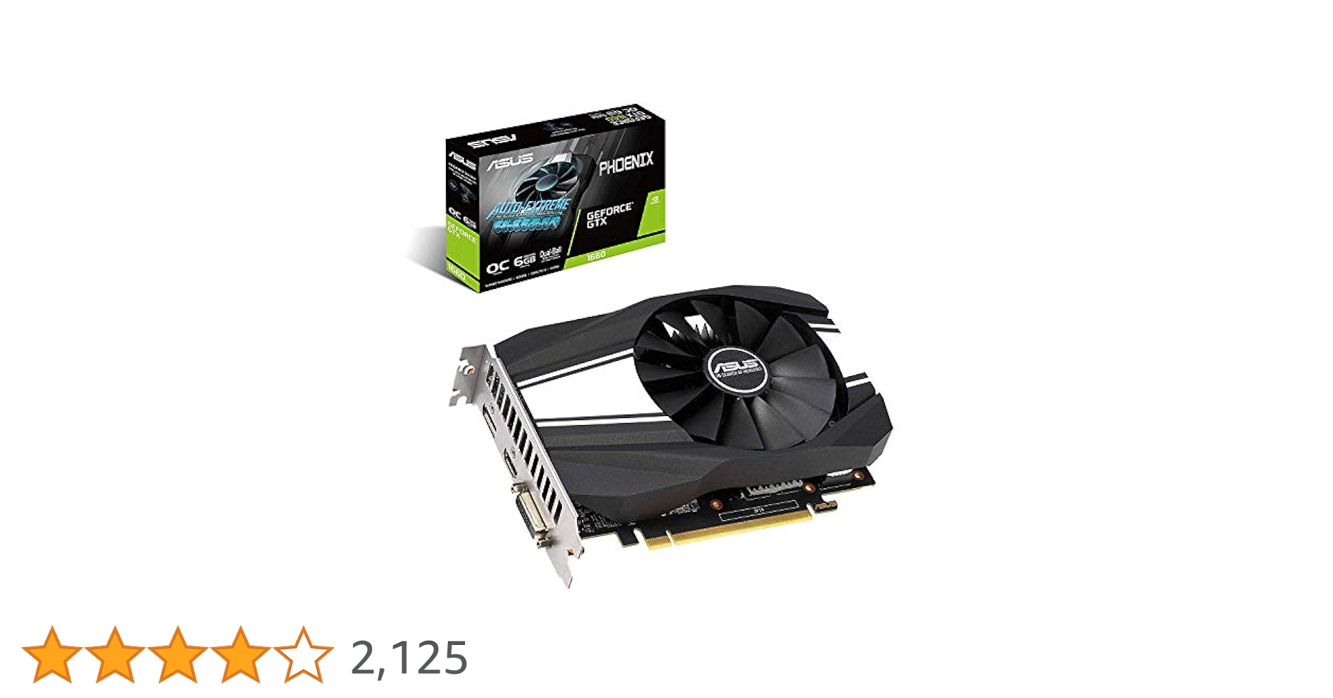 ASUS GeForce GTX 1660 6GB GDDR5グラフィックボード Amazon | ASUS Phoenix NVIDIA GeForce GTX 1660 搭載ビデオ