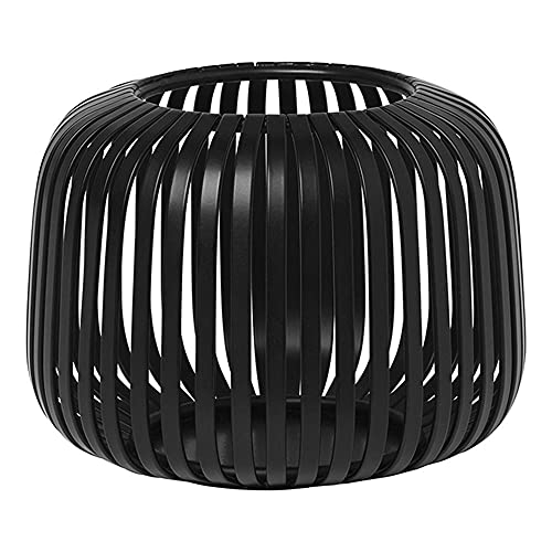 blomus Laterne Lito | Black | Windlicht aus Edelstahl | Kerzenhalter...