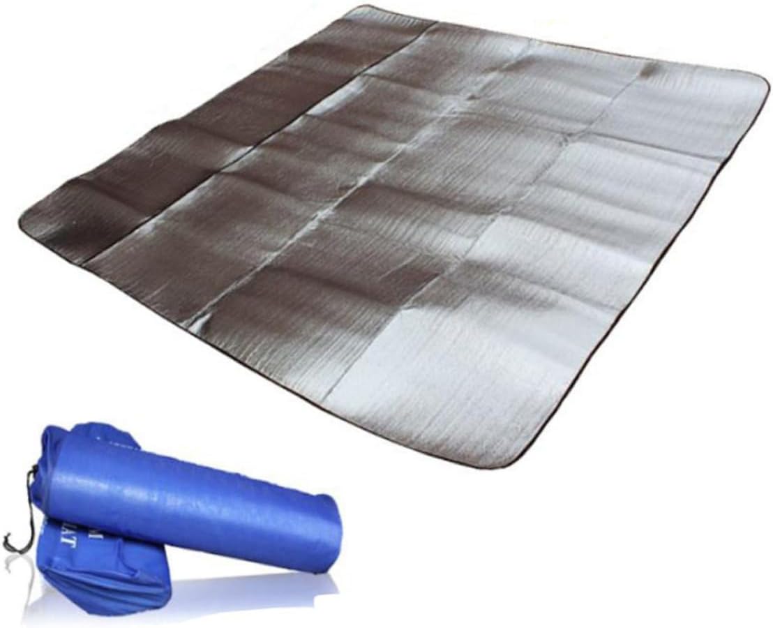 Dampproof Outdoor Tent Mat Lightweight Aluminum Film Camping Cushion Picnic Blanket Sleeping Mattress for Hiking and Outdoor Activities