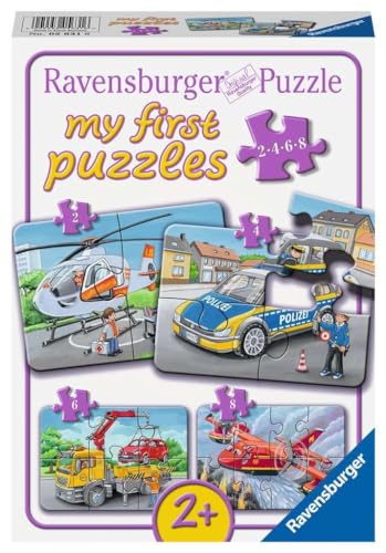 Ravensburger Kinderpuzzle - 05631 Meine Einsatzfahrzeuge - 2,4,6,8 Teile My...