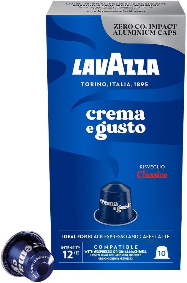 Lavazza Crema E Gusto Classico Coffee Pods,10 capsules,Intensity 12, 57g (B0D2DMZ32H) Amazon Price History, Amazon Price Tracker