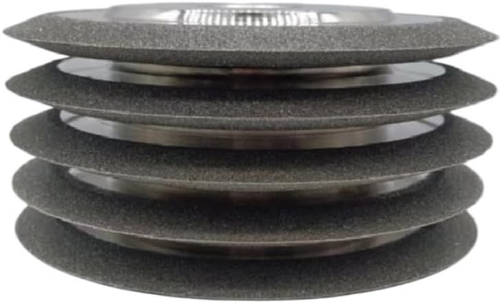 Diamond Grinding Wheel Double Bevel SDC Tungsten Drill Sharpener Disc 100mm 125mm 150mm for Carbide Metal Steel Cutting Stone(Red,400_60 Degree)
