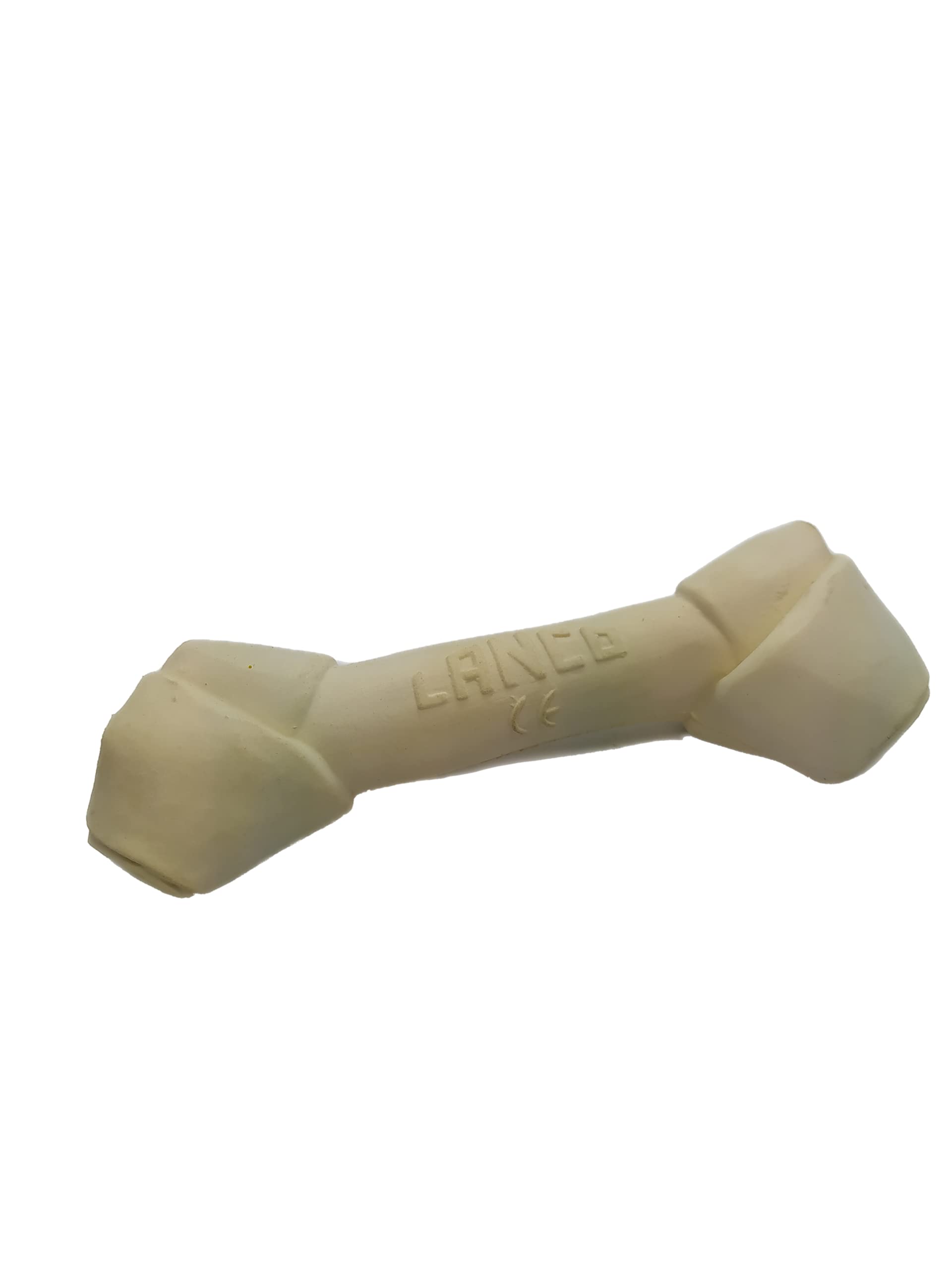 Lanco Hueso Cuero Pequeño. 100% Caucho Natural (Latex). Color Blanco. 100 ml