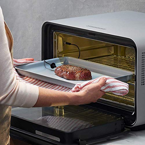 June Life Oven plus Gourmet Package. Do-it-all smart countertop convection oven. Seven appliances in one. Air fryer, slow cooker, dehydrator, convection oven, toaster oven, warming drawer and broiler