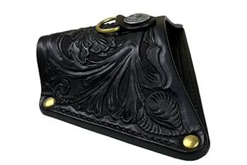 ブローディン社ランディングネット&カスタムオーダーのレザーホルスター ランディングネット ホルスター シェリダンスタイル カービング