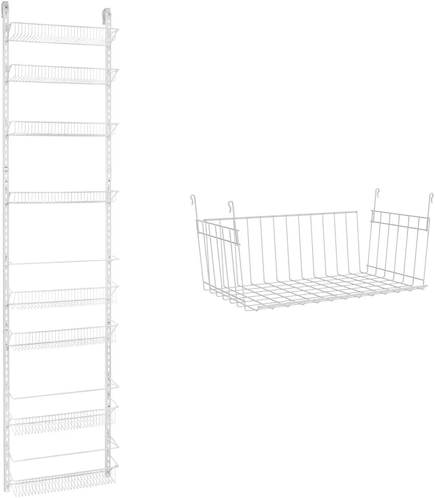 ClosetMaid Adjustable Organizer Rack with Baskets and Wire