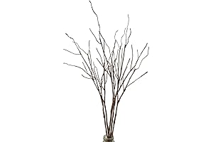 5PCS Artificial Lifelike Curly Willow Branches Decorative Dried Twigs