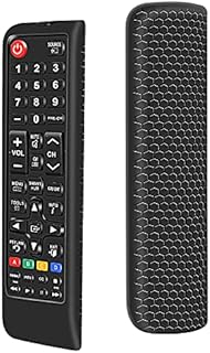 Protective Case for Samsung AA59-00786A BN59-01175N AA59-00741A Smart TV Remote Cover, Silicone Shock Proof Remote Controller Skin Anti Slip Universal Replacement Sleeve Holder(Black)