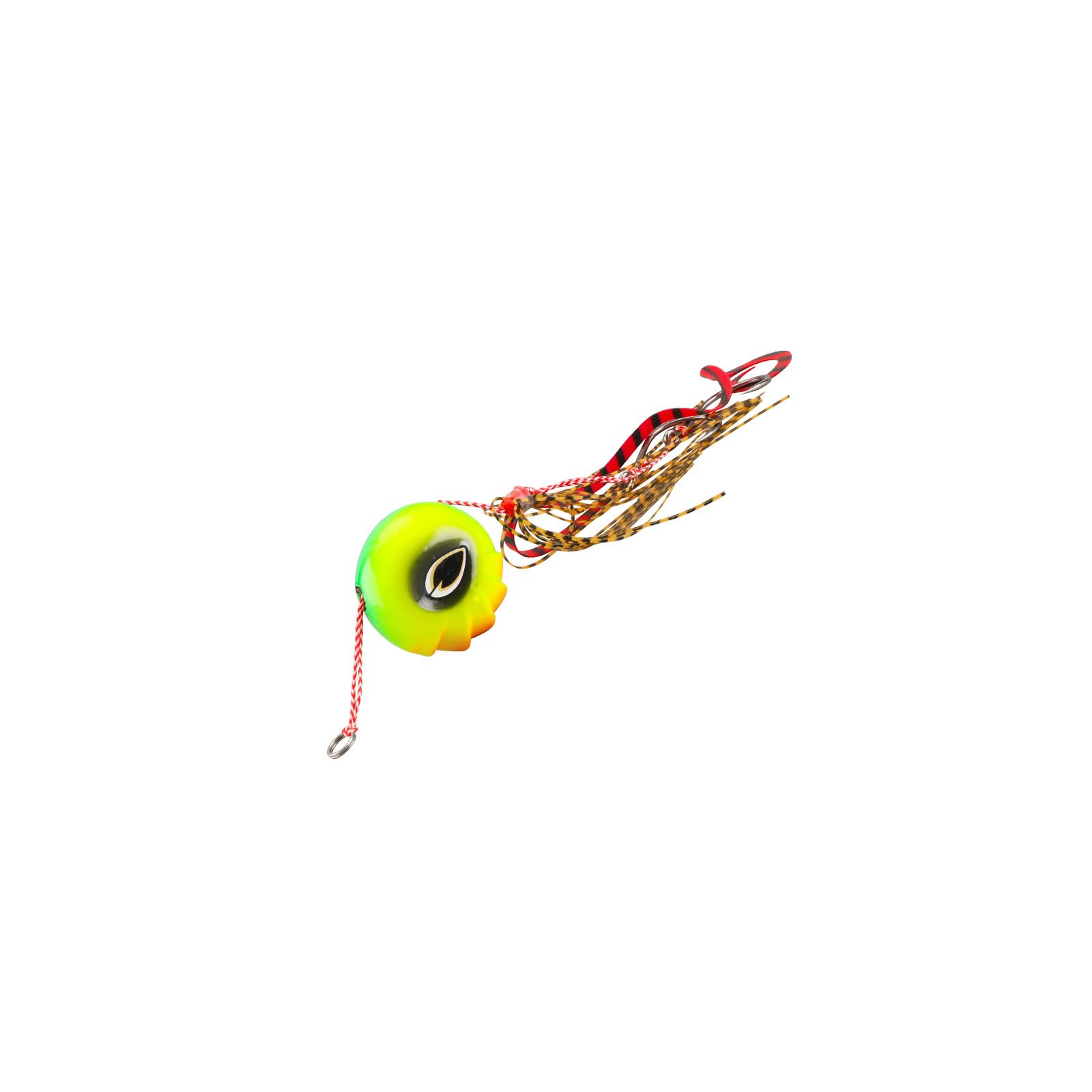 XIGACGEH 40g 60g 80g 100g Kabura Jigs Head Barbed Hook Artificial Jigging Fishing Lure Baits Rubber Skirt Saltwater Fishing Glow Baits