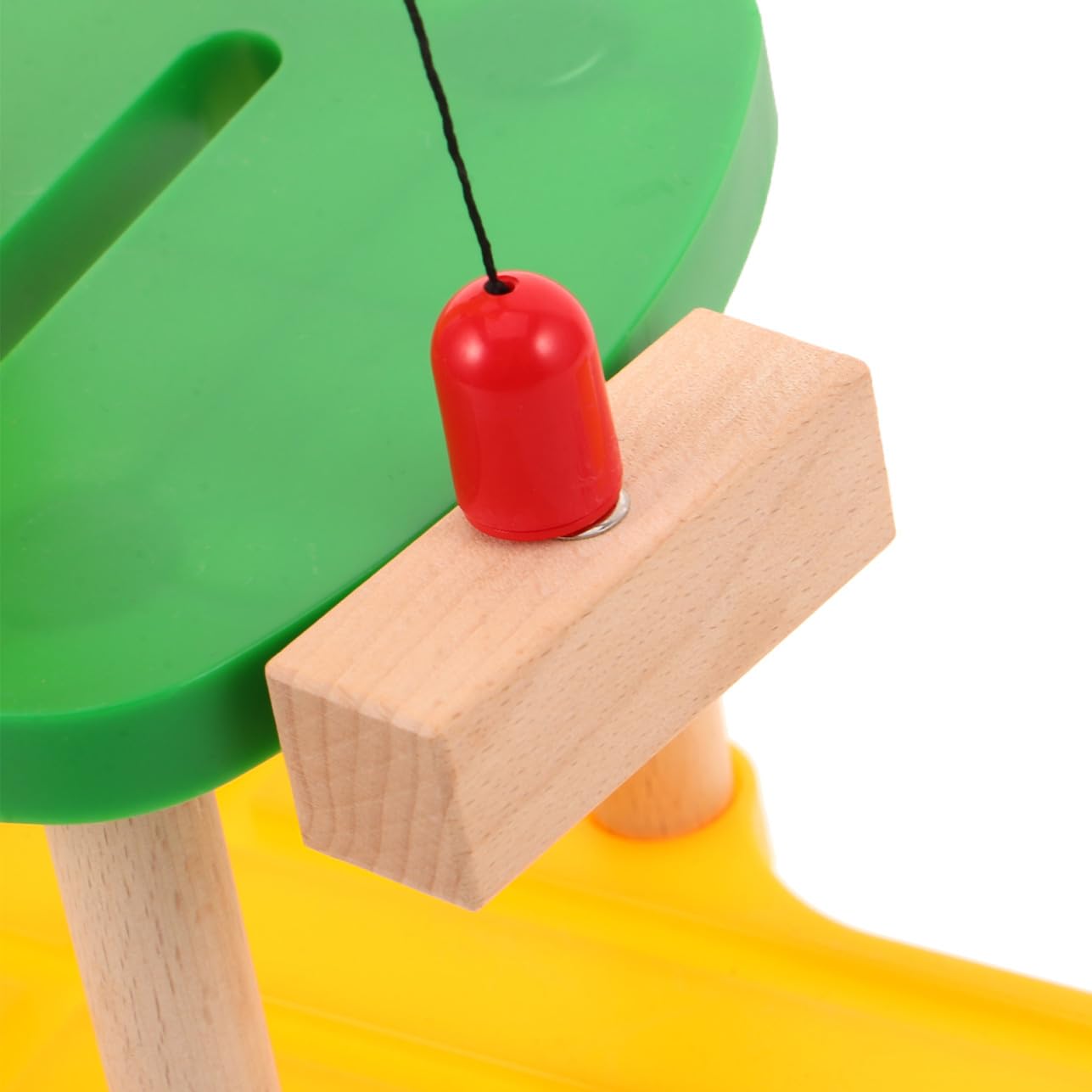 1 Juego de Tren grúa de Madera para niños con Motor de inspección de simulación, Modelo de grúa ferroviaria DIY, Accesorios de expansión de vías de Tren.