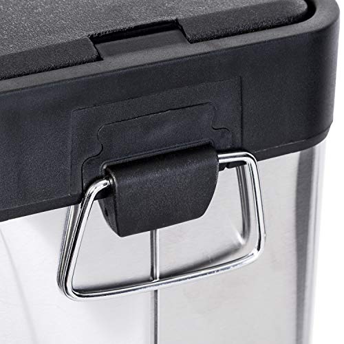 Caneca de Basura Rectangular 8L Acero Inoxidable miniatura 4