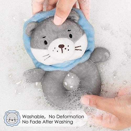 Tillyou Soft Baby Rattle For Newborns, Plush Stuffed Animal Rattle, Rattle Shaker For Infants, Shower Gifts For Girls Boys, Shaker & Teether Toys For 3 6 9 12 Months, Shake To Sound #TOP4