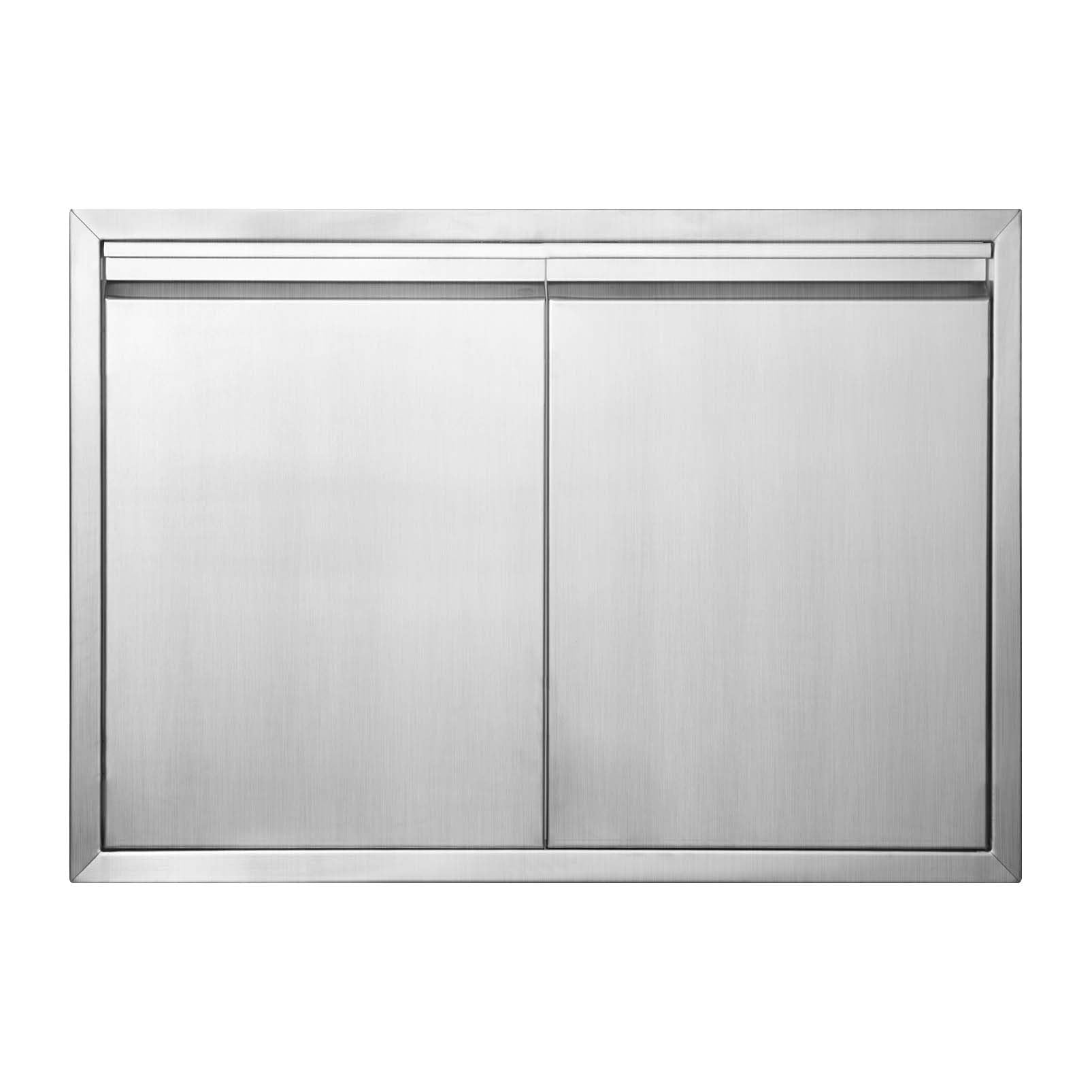 JIE JIN Double Outdoor Kitchen Door 31" W × 24" H, BBQ Access Door 304 Stainless Steel for Indoor/Outdoor Kitchen, Outside Cabinet, BBQ Island