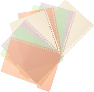 NUOBESTY 10 Peças Bloco De Notas Clipes Para Fichário Abas Notebook Bloco De Notas Divisórias Marcadores De Página Índice Etiquetas Classificadas Fichário Divisor Partição Macaron Linha