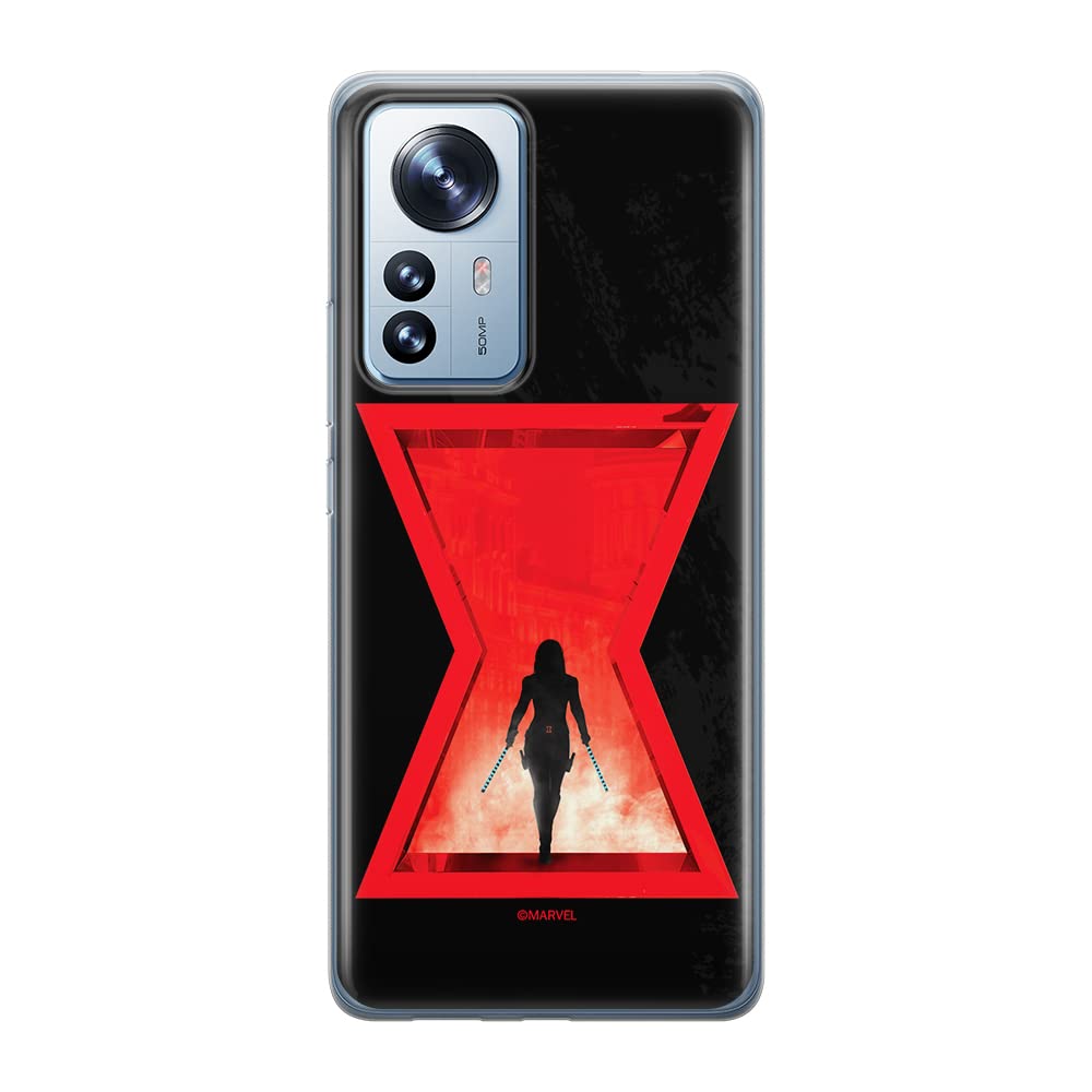 ERT GROUP mobile phone case for Xiaomi 12 / 12X original and officially Licensed Marvel pattern Black Widow 009 optimally adapted to the shape of the mobile phone, case made of TPU