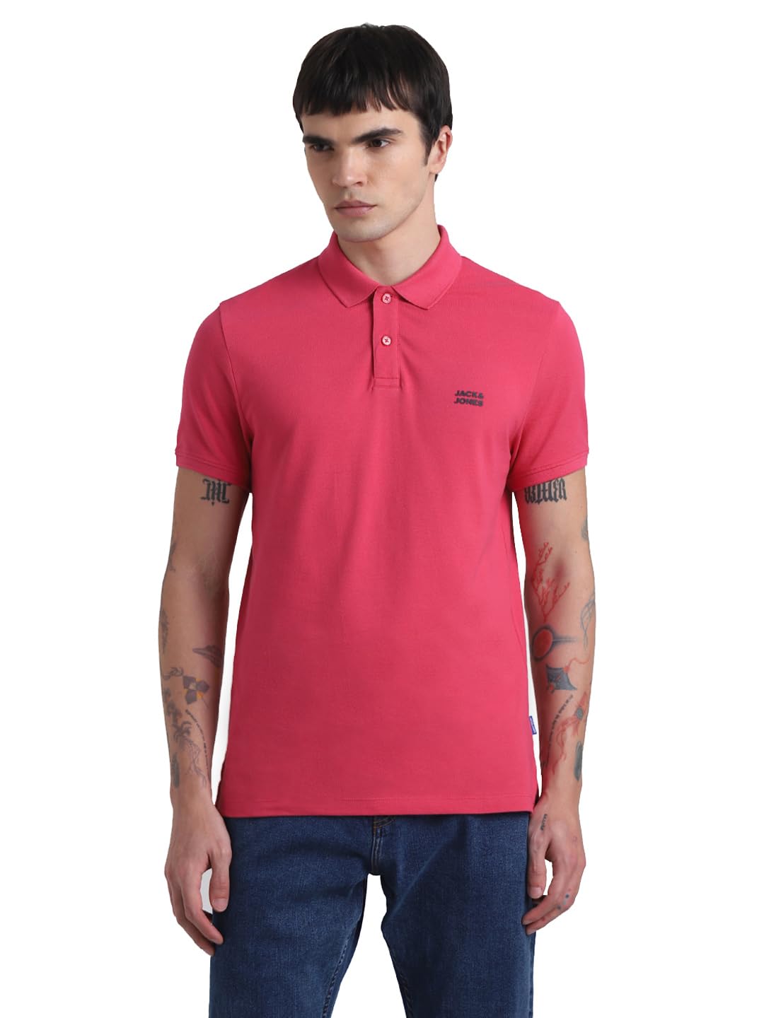 jack & jones Men's Cotton Solid Slim Fit T-Shirt-picture-27
