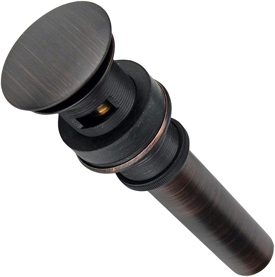 Premier Copper Products D-209ORB 1.5-Inch Overflow Pop-Up Bathroom Sink Drain, Oil Rubbed Bronze