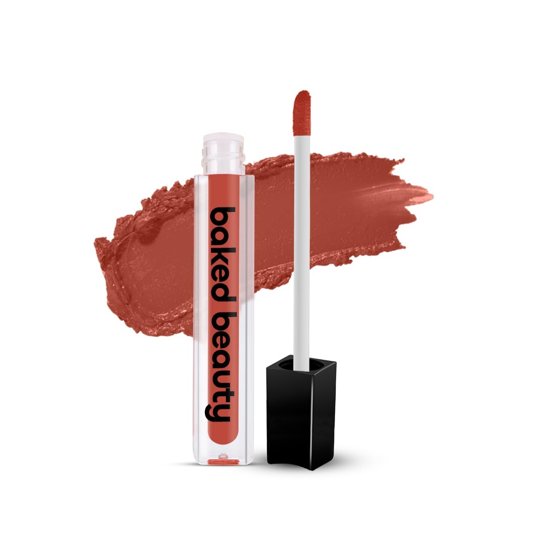 BAKED BEAUTY Matte Liquid Lipstick for Women, Long Lasting, Transfer and Waterproof, Seal The Deal, 4.5 ml-image-11