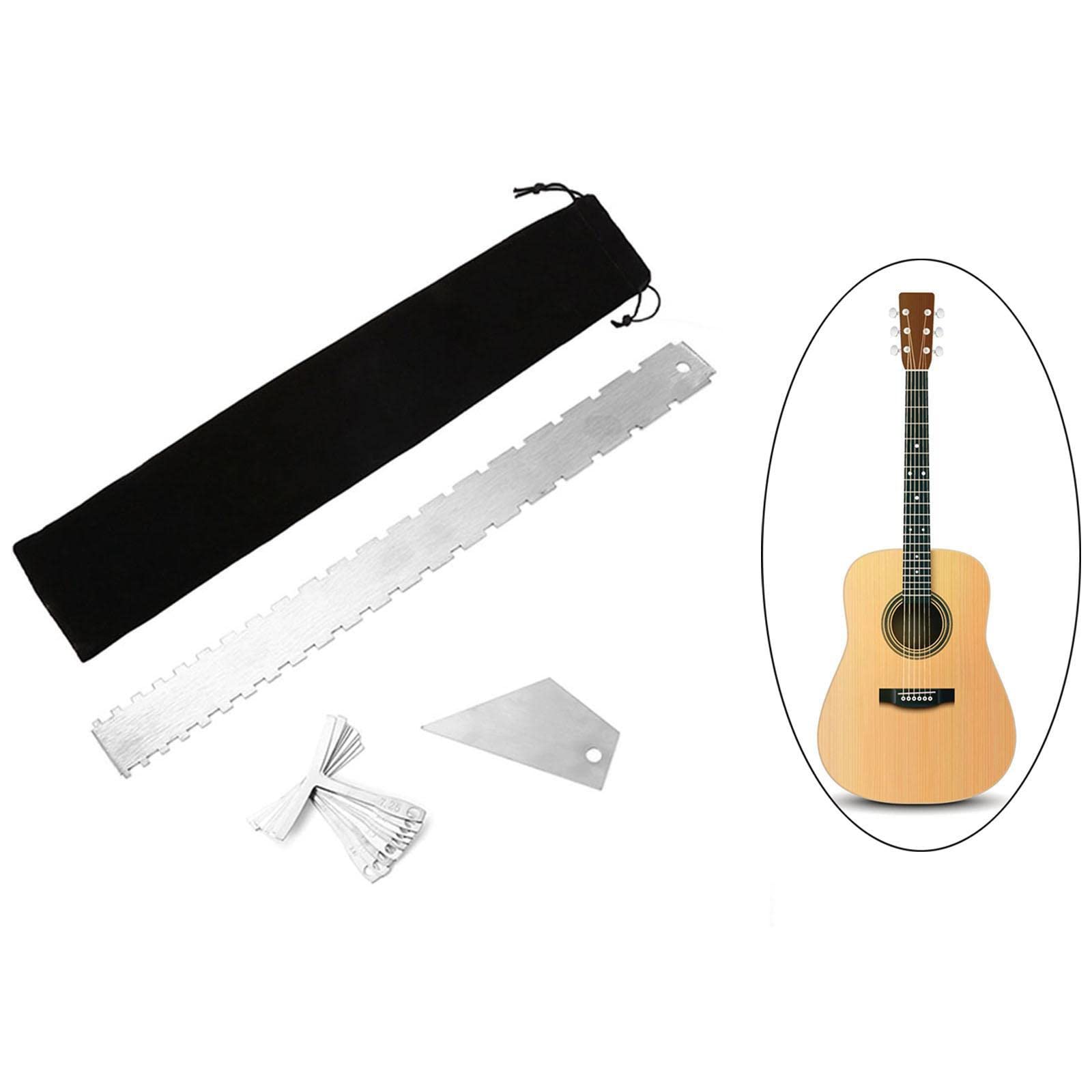 Herramientas De Guitarra Herramienta De Medición para Luthier De Guitarra Herramienta De Medición De Cuerdas Inferiores