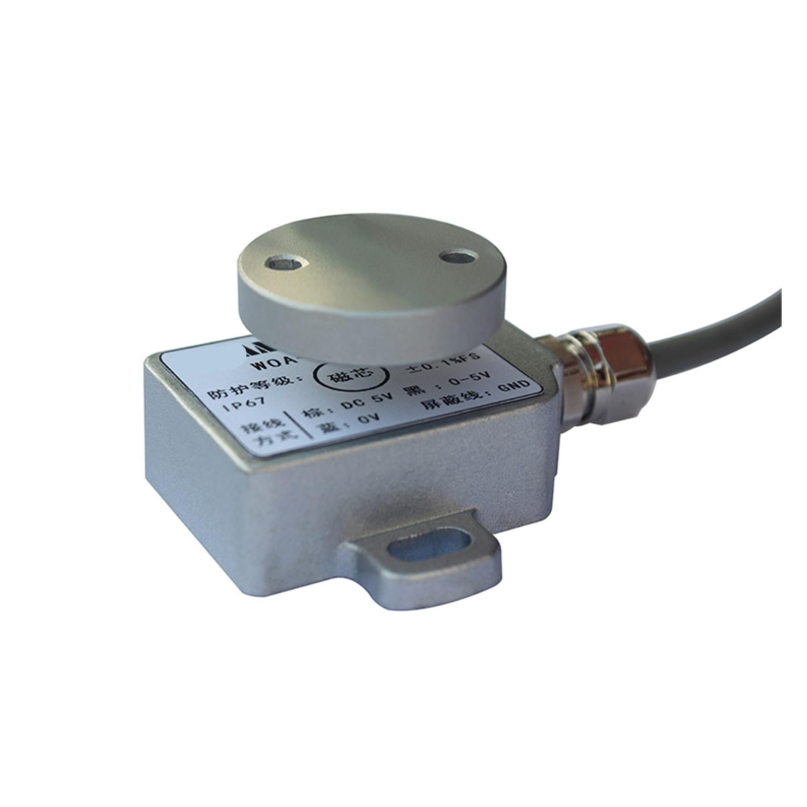 NOBIRTBSA WOA-B Hall Angle Sensor Non-Contact 0-355 Degree Angular Transducer Used in Water Oil Vibration Impact(Woa-b-v1 0-5v)