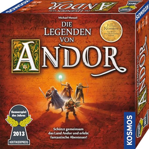 KOSMOS 691745 Die Legenden von Andor - Das Grundspiel, Kennerspiel des Jahres 2013, kooperatives Fantasy-Brettspiel ab 10 Jahren