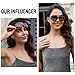 DUCO Classic Sunglasses for Women Jackie O Sun Glasses Wide Shades Designer Style 100% UV Protection 6214