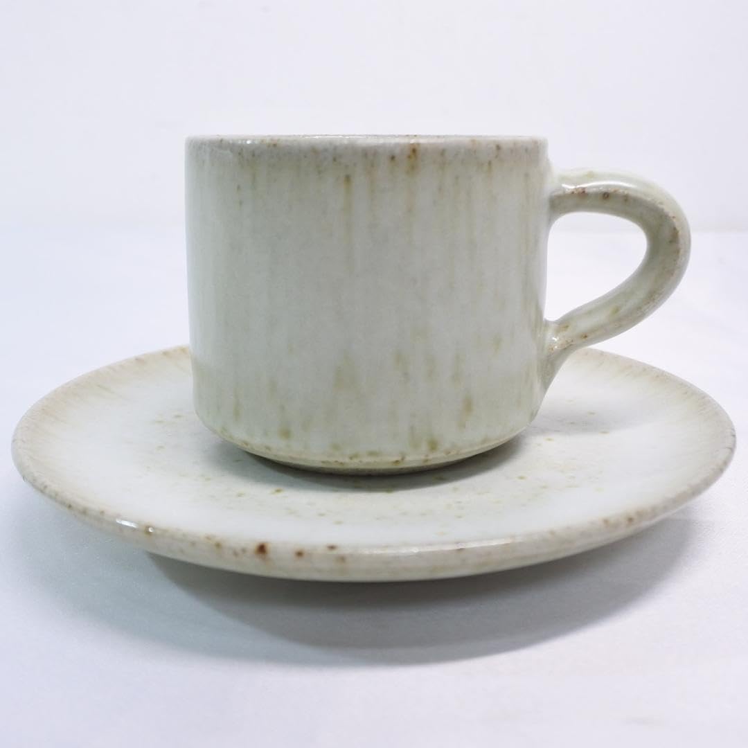Amazon | 平清水焼 青龍窯 残雪 カップ＆ソーサー 1客 | ノー