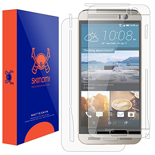 Skinomi Matte Full Body Protector Compatible With Htc One M9 Ace Plus (Screen Protector + Back Skin Cover) Full Coverage Matte Skin Anti-Glare Hd Film #TOP11