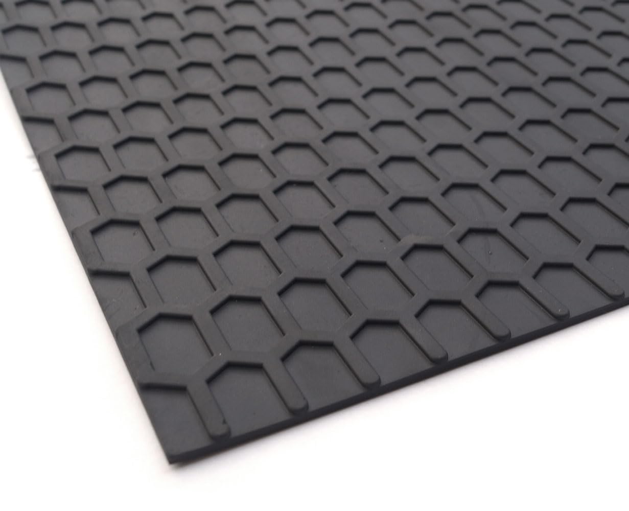 Anti-Rutsch Matte Gummimatte Vorleger 110x160cm Noppenmatte Garagenmatte Werkstatt Bodenmatte Schutzmatte Gummifußmatte Haustür Zimmer Werkstatt Auto Schutzmatte Wetterfest