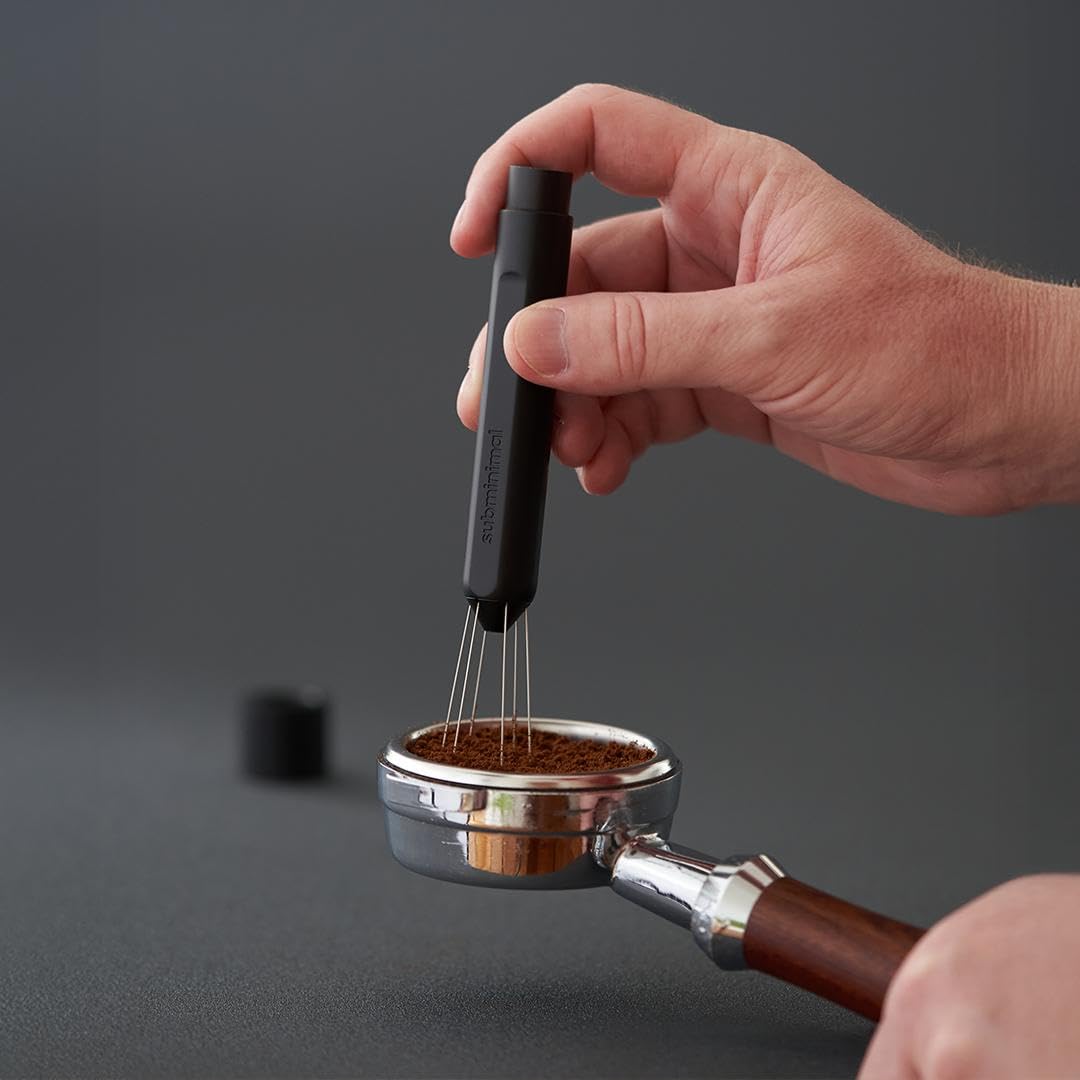 WDT Tool Strumento Di Distribuzione Espresso Con Supporto Magnetico Gamma Regolabile Agitatore Ad Ago Per Caffe Dos