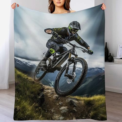 Manta de forro polar para bicicleta de montaña