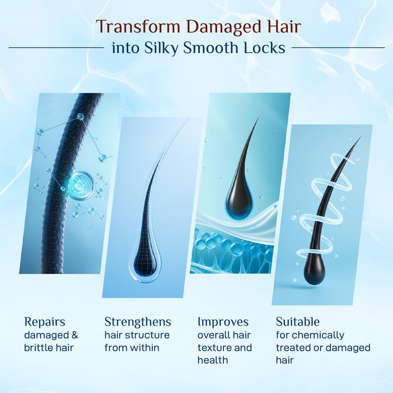 Yuthika Absolute Repair Shampoo For Damaged Hair 180ml |Total Nourishing Shampoo For Women & Men| Enriched With Argan Oil & Amaryllis Extract - Image 3