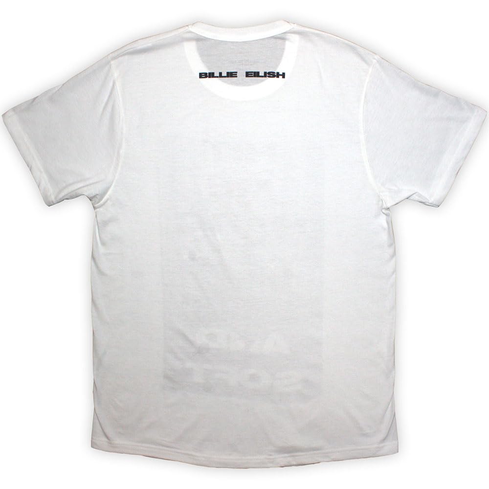 Rock Off officially licensed products Billie Eilish Hit Me Hard and Soft Falling T Shirt S White