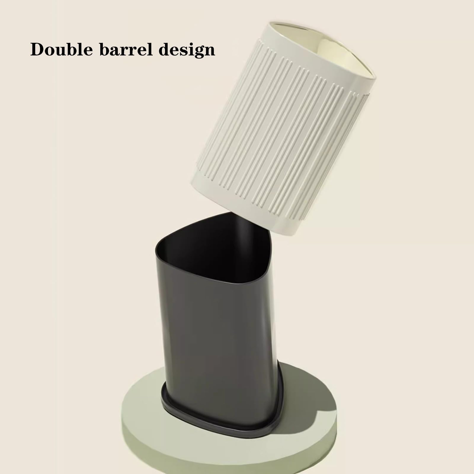 Müll- und Papierkorb Herzförmiger Mülleimer, 9/15 Liter Edelstahl-Mülleimer, oben offener Mülleimer mit Sockel und herausnehmbarem Inneneimer for Küche, Bad, Schlafzimmer Küchenmülleimer(Schwarz,15L)