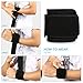 Yosoo Athletic Wrist Support Gym Breathable Neoprene Elastic Wrist Brace Golf Strap Compression Pad for Men and Women Working Out, One Size Adjustable, Black,Single