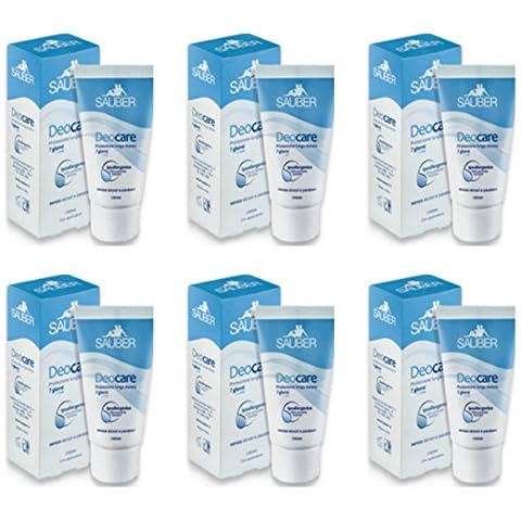 Sauber Deocare Pack of 6 Deodorant Body Cream, 7 Days Long Lasting Protection Cover
